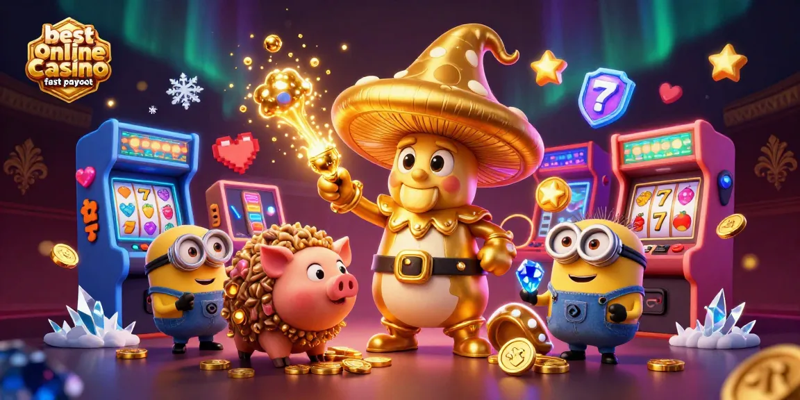 Win big at the best online casino fast payout with golden treasures and colorful game elements.